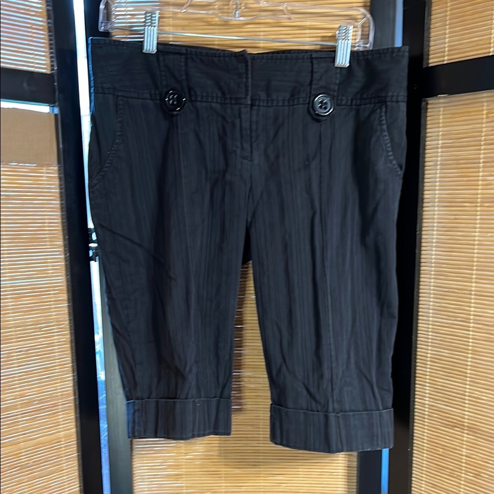 4/$15 No Boundaries Black Bermuda Shorts Casual Cotton Blend